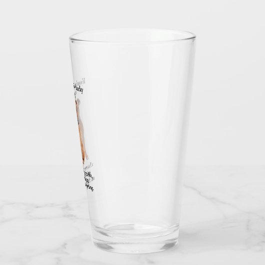 Lucky Staffie Glas (Links)