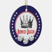 Lucky Stars Bunco Queen Keramisch Ornament (Rechts)