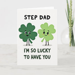Lucky Step Papa Klaver Kunstkaart Kaart