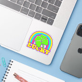 Lucky Sticker (Laptop met iPhone)