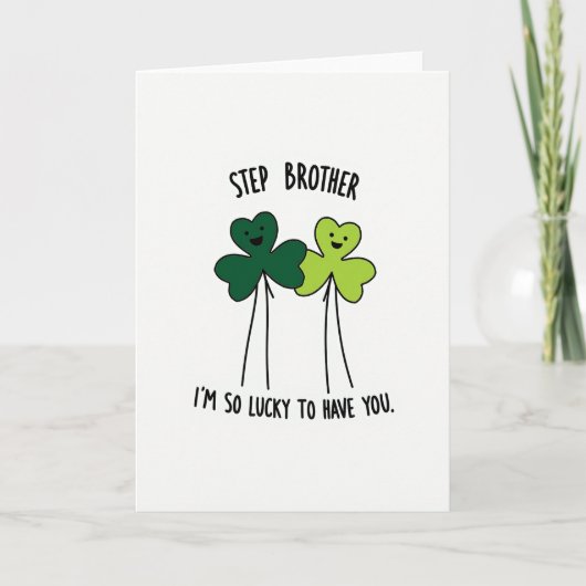Lucky Stiefbroer Kaart (Voorkant)