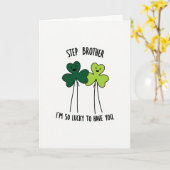 Lucky Stiefbroer Kaart (Gele Bloem)