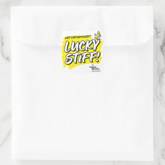 Lucky Stiff — Sticker — Geel (Tas)