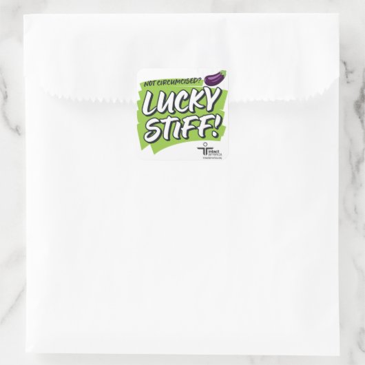 Lucky Stiff — Sticker — Groen (Tas)