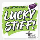 Lucky Stiff — Sticker — Groen (Voorkant)
