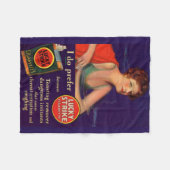 Lucky Strikes 1920s sigarettenreclame Fleece Deken (Voorkant (Horizontaal))