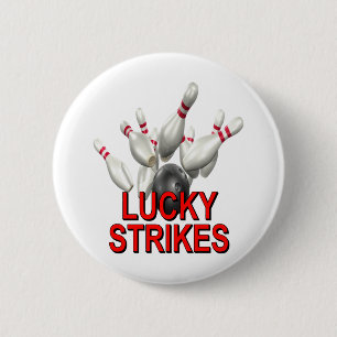 Lucky Strikes Bowling Ronde Button 5,7 Cm