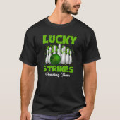 Lucky Strikes Bowling Team Funny Sarcastic St. Pat T-shirt (Voorkant)