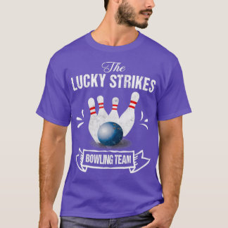 Lucky Strikes Bowling Team T T-shirt