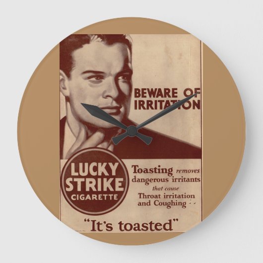 Lucky Strikes - Let op irritatie Grote Klok (Voorkant)