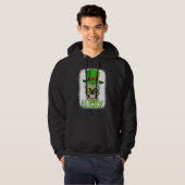 Lucky Sugar Skull Leprechaun Hat St Patrick's Day  Hoodie (Voorkant volledig)