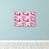 Lucky swirls canvas afdruk (Insitu (Houten vloer))