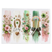 Lucky Symbols, St. Patrick's Day Gift Bag Groot Cadeauzakje (Achterkant)
