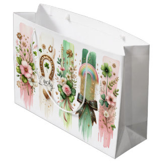 Lucky Symbols, St. Patrick's Day Gift Bag Groot Cadeauzakje