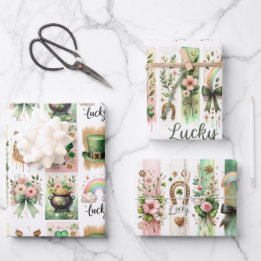 Lucky Symbols, St. Patrick's Day inpakpapier