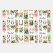 Lucky Symbols, St. Patrick's Day inpakpapier Vel (Voorkant)