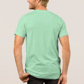 Lucky T-shirt, grappige St. Patrick's Day Tri-Blend Shirt (Achterkant)