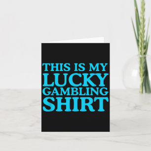 Lucky T-shirt Grappige Vakantie Vegas Pasen Kaart