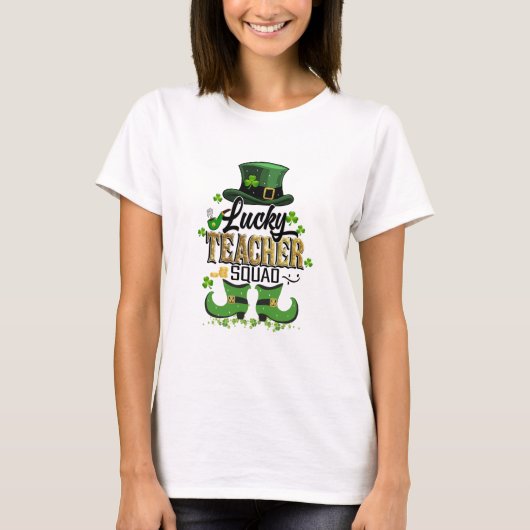 Lucky Teacher Squad St. Patrick's Day T-shirt (Voorkant)