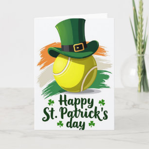 Lucky Tennis St. Patrick's Day Kaart