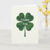 Lucky Thank You Klaverkaart Kaart (Gele Bloem)