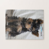 Lucky The Japans Yorkie 10x14 puzzle na 3 maanden Legpuzzel (Horizontaal)