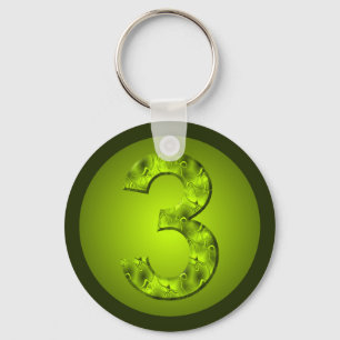 Lucky Three Nature Groene Sleutelhanger