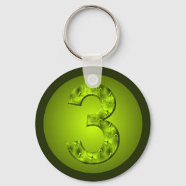 Lucky Three Natuur Green Sleutelhanger