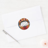 Lucky Tiger Baby Ronde Sticker (Envelop)