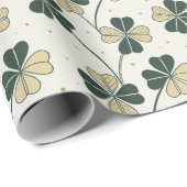 Lucky & Tijdloos Shamrock inpakpapier (Rol Hoek)