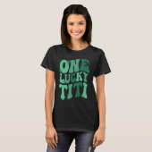 Lucky Titi tante St Patrick's Day Titi tante Shamr T-shirt (Voorkant volledig)