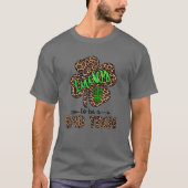 Lucky To Be A Rad Tech Leopard Shamrock St Patrick T-shirt (Voorkant)