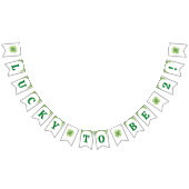 Lucky to be St Patrick's Day Clover Kids Birthday Vlaggetjes (Alle)