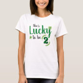 Lucky to be St Patrick's Day Kid Birthday Parent T-shirt (Voorkant)
