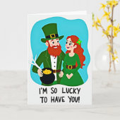Lucky To Have You Irish Card Kaart (Gele Bloem)
