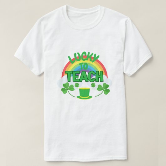 Lucky to Teach – St. Patrick’s Day Teacher T-Shirt (Design voorkant)