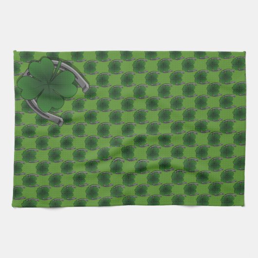 Lucky Towels St. Patrick's Tea Towels Customize Theedoek (Horizontaal)