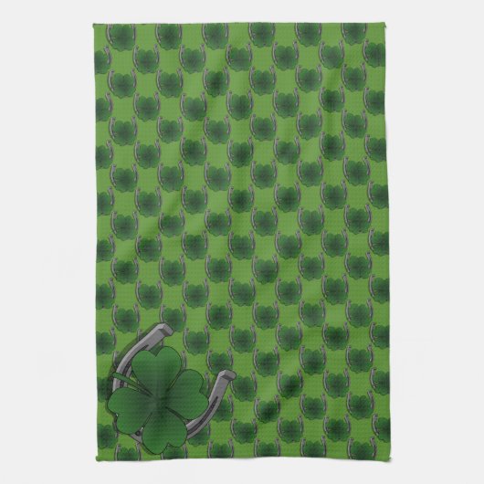 Lucky Towels St. Patrick's Tea Towels Customize Theedoek (Verticaal)
