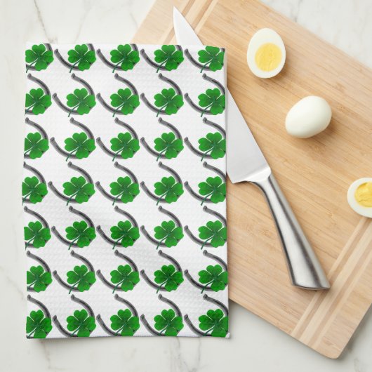 Lucky Towels St. Patrick's Tea Towels Customize Theedoek (Quarter Fold)