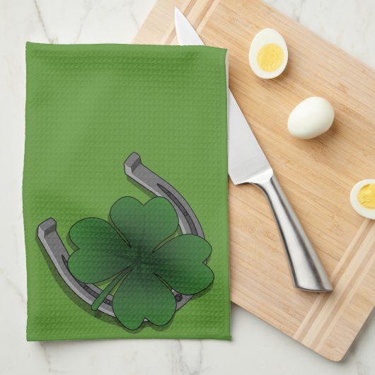 Lucky Towels St. Patrick's Tea Towels Customize Theedoek (Quarter Fold)