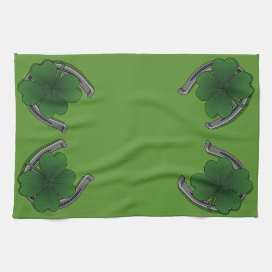 Lucky Towels St. Patrick's Tea Towels Customize Theedoek (Horizontaal)