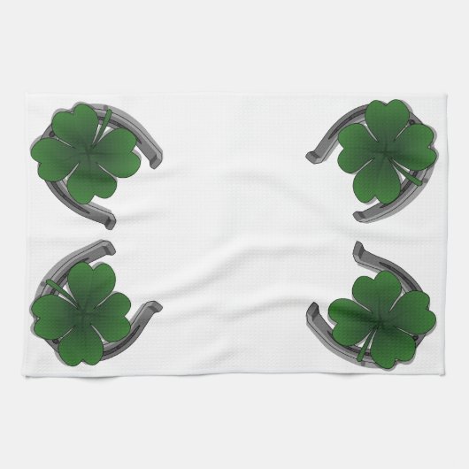 Lucky Towels St. Patrick's Tea Towels Customize Theedoek (Horizontaal)