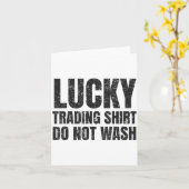 Lucky Trading Shirt Funny Stock Market Traders G Kaart (Gele Bloem)