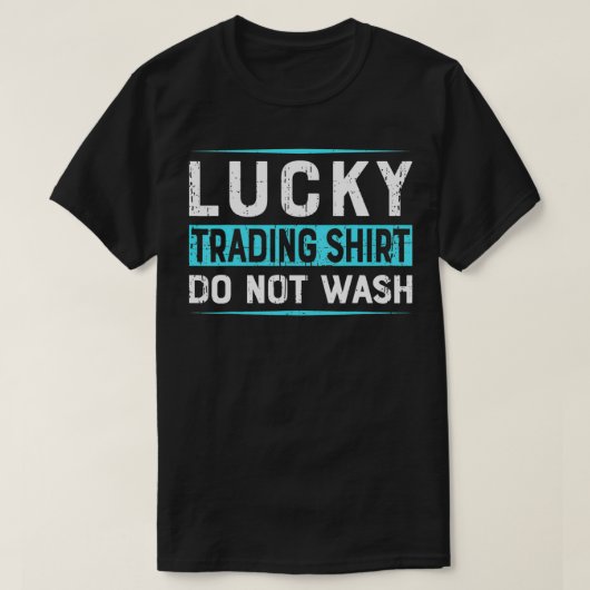 Lucky Trading T-shirt for Cryptocurrency Coin Trad (Design voorkant)