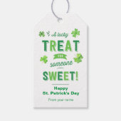 Lucky Treat voor iemand met een goed cadeautje Lab Cadeaulabel (Voorkant)