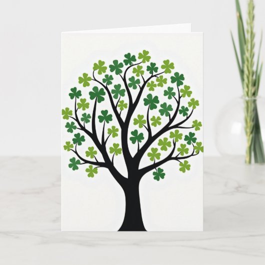 Lucky Tree Grafische Kunstkaart Kaart (Voorkant)