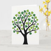 Lucky Tree Grafische Kunstkaart Kaart (Gele Bloem)