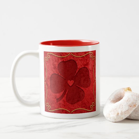 Lucky Tweekleurige Koffiemok (Met donut)