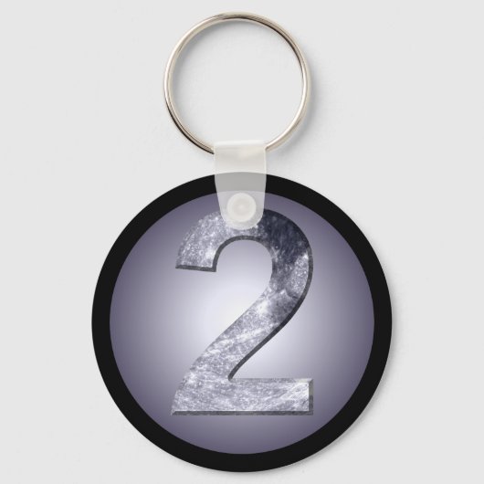 Lucky Two Lunar Symbol Magic Circle Design Sleutelhanger (Voorkant)