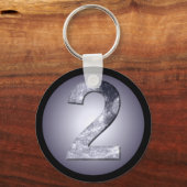 Lucky Two Lunar Symbol Magic Circle Design Sleutelhanger (Voorkant)
